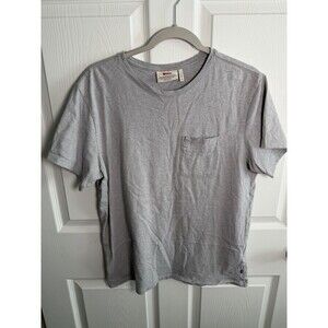 Fjallraven Ovik Pocket T-Shirt Mens Medium Gray Cotton Crew Neck